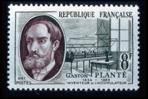 gaston plante batteria piombo acido ricaricabile