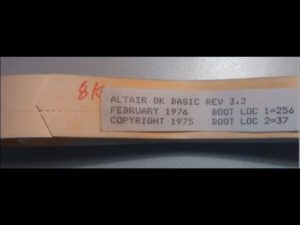 altair microsoft basic 8k